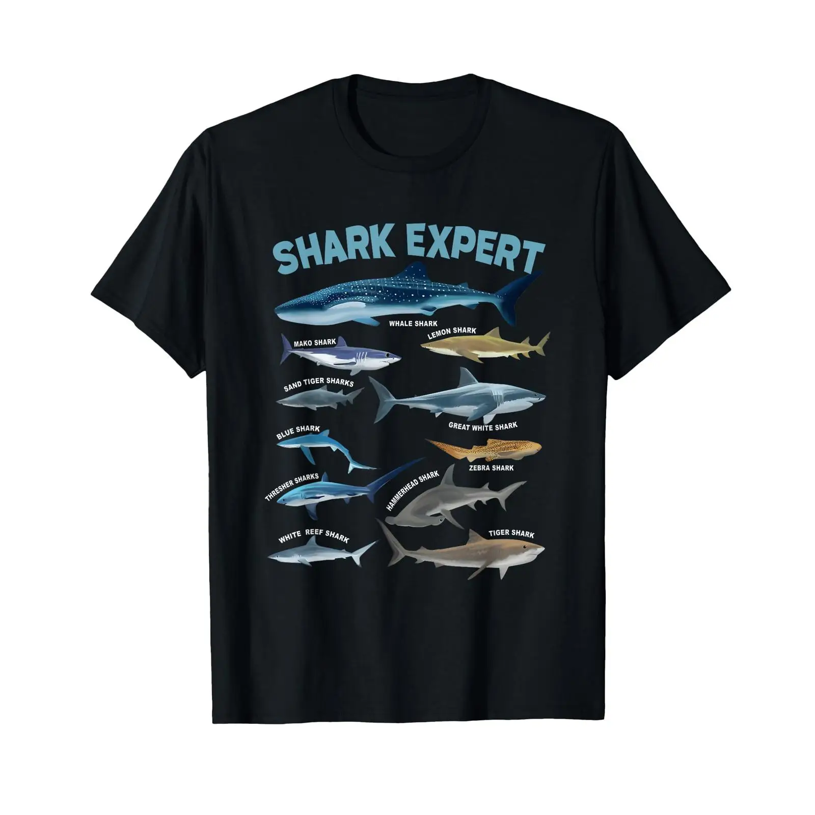 Vintage Fashion Expert - تي شيرت Shark Expert Guide يتميز
