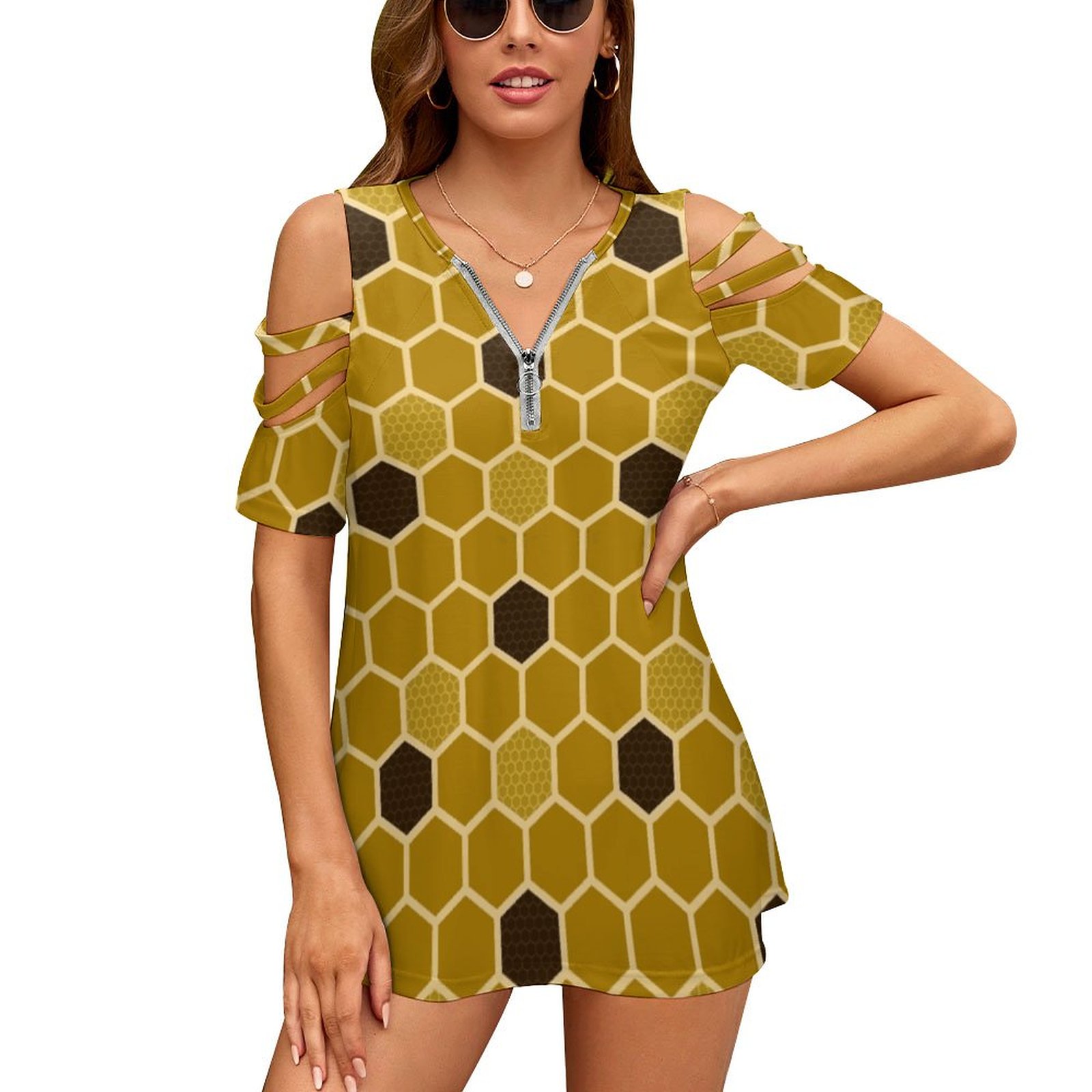 Vintage Fashion Bug - العسل موضة جديدة البريدي قبالة الكتف