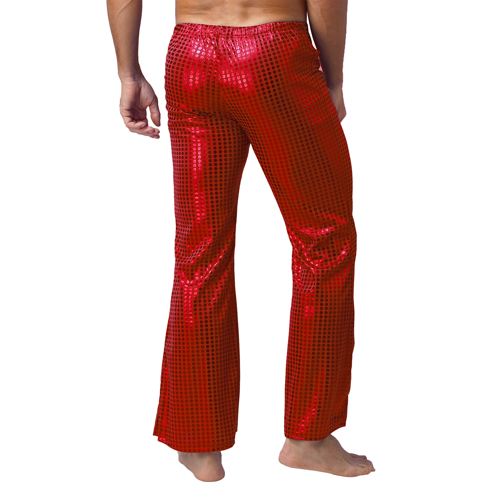 Wide Leg Trouser 70S - سراويل طويلة للرجال مع ترتر لامع