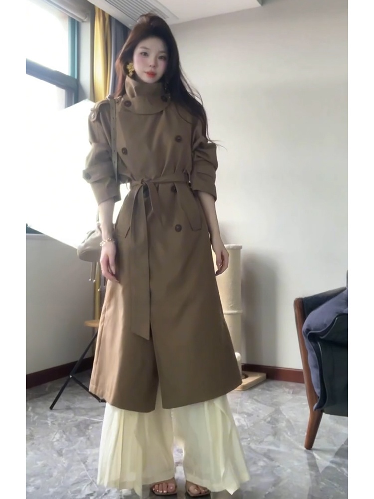 Vintage Fashion Years - ستاير أنيق معطف ربيعي نسائي بياقة