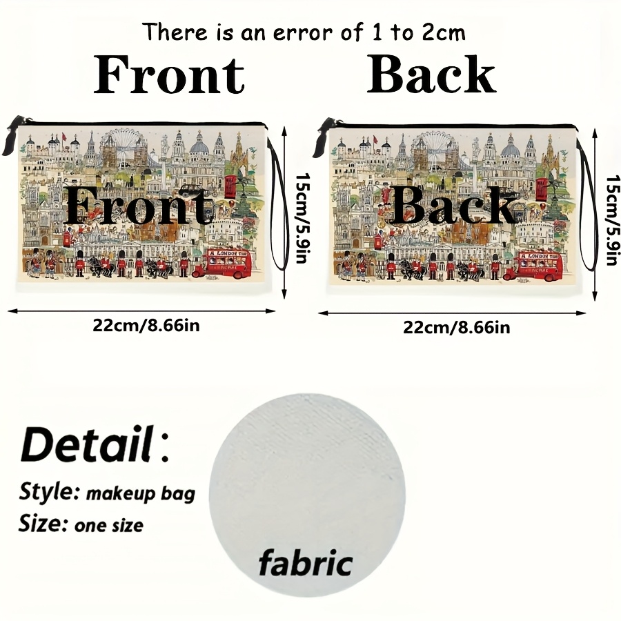 حقيبة مستحضرات تجميل بتصميم خط - مراجعة Vintage Fashion London وسعره