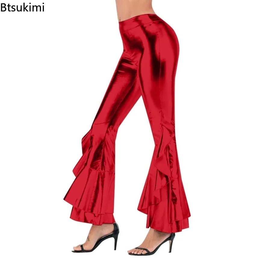 بنطلون نسائي لامع واسع الساق ب - مراجعة Wide Leg Trouser 70S وسعره