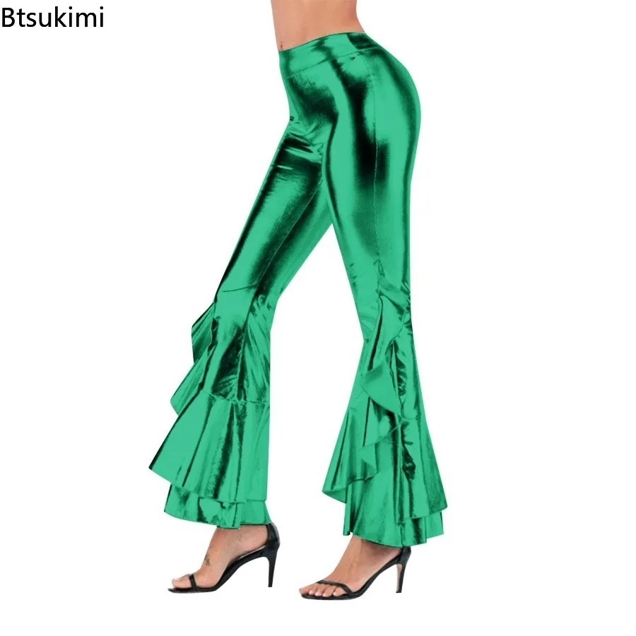 بنطلون نسائي لامع واسع الساق ب - مراجعة Wide Leg Trouser 70S وسعره