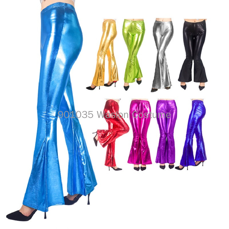المرأة لامعة مضيئة السراويل ال - مراجعة Wide Leg Trouser 70S وسعره