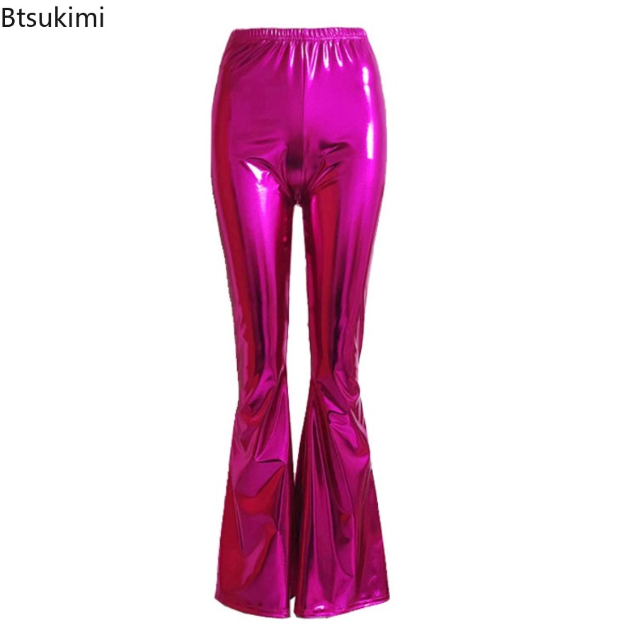 بنطلون نسائي لامع بقصة واسعة م - مراجعة Wide Leg Trouser 70S وسعره