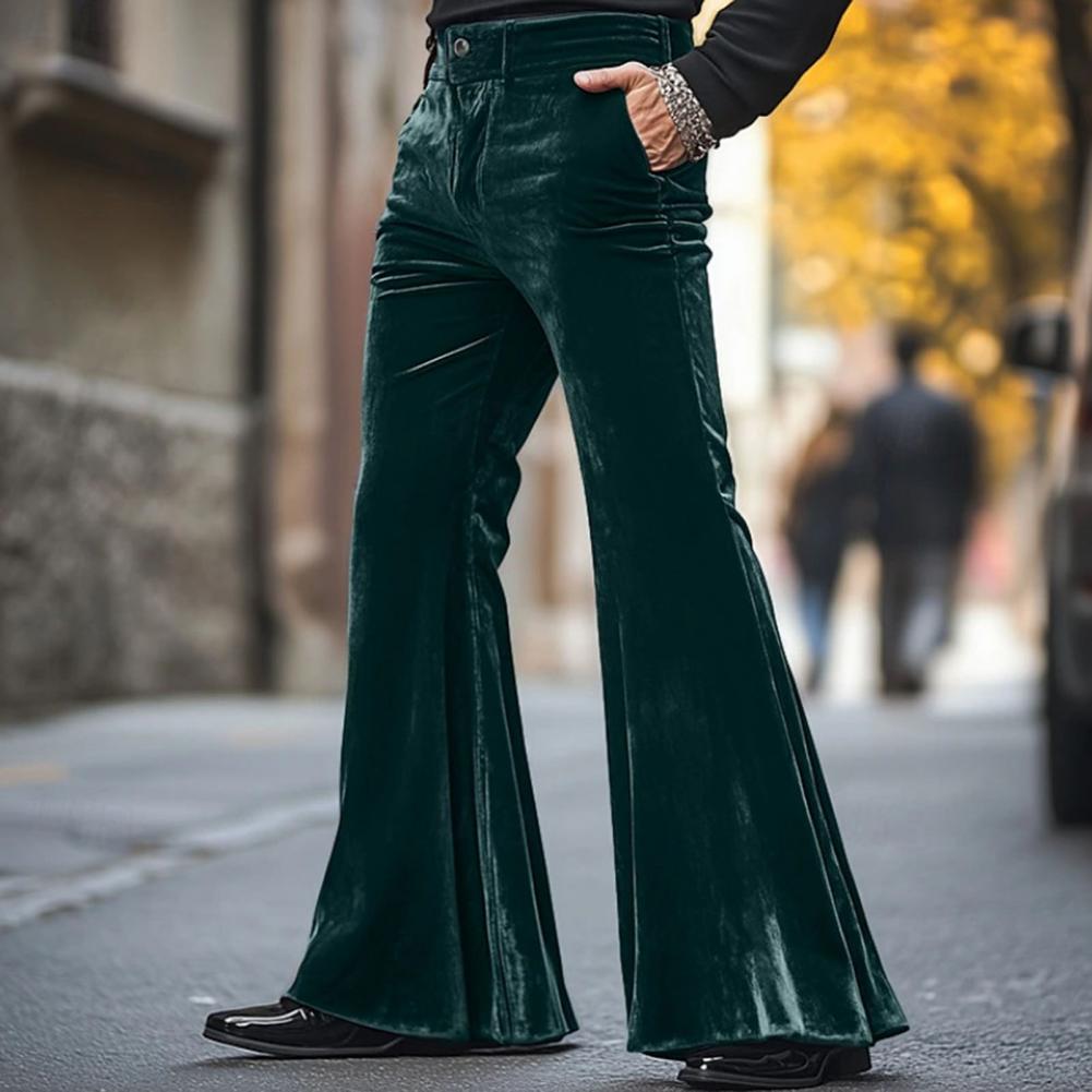 الرجال جرس أسفل المخملية السرا - مراجعة Wide Leg Trouser 70S وسعره
