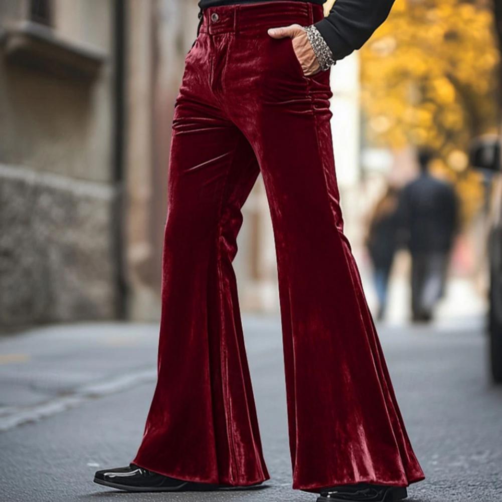 الرجال جرس أسفل المخملية السرا - مراجعة Wide Leg Trouser 70S وسعره