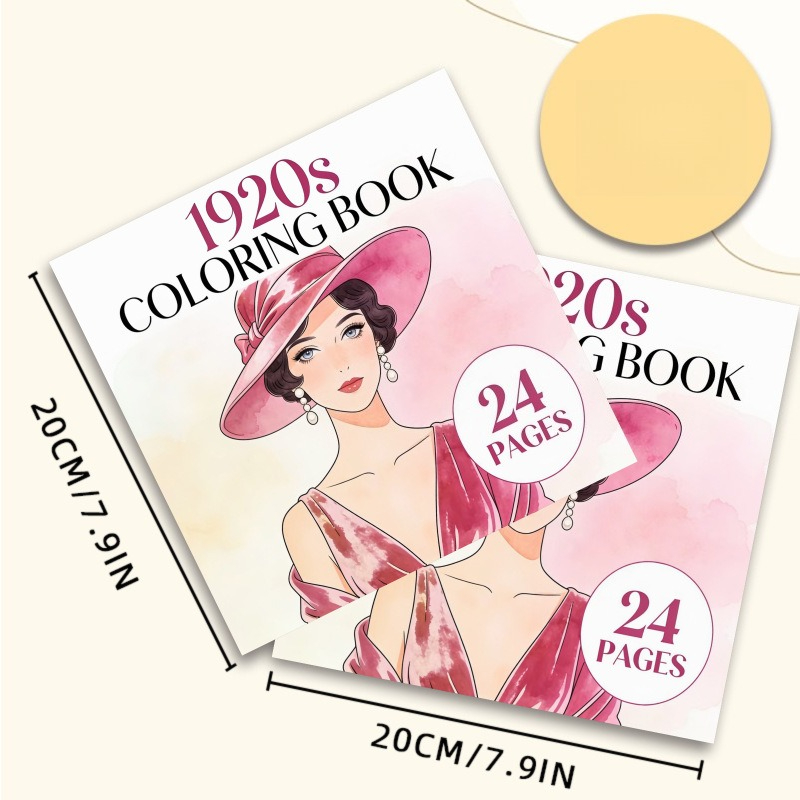 كتاب تلوين من عشرينيات القرن ا - مراجعة Vintage Fashion Coloring Pages وسعره
