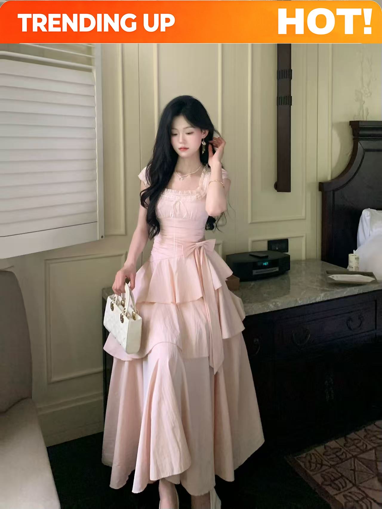 فساتين نسائية صيفية أنيقة بتصم - مراجعة Vintage Fashion Style Female وسعره