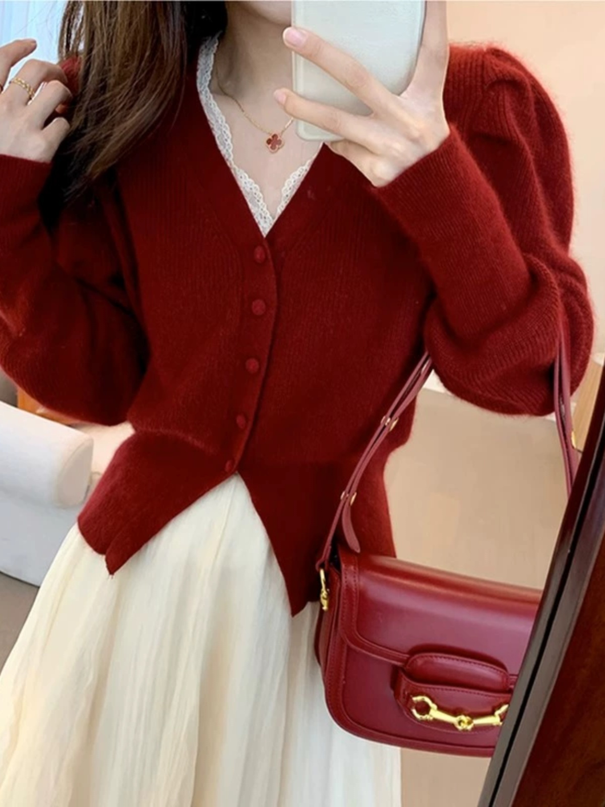 معطف نسائي محبوك بياقة على شكل - مراجعة Vintage Fashion Years وسعره